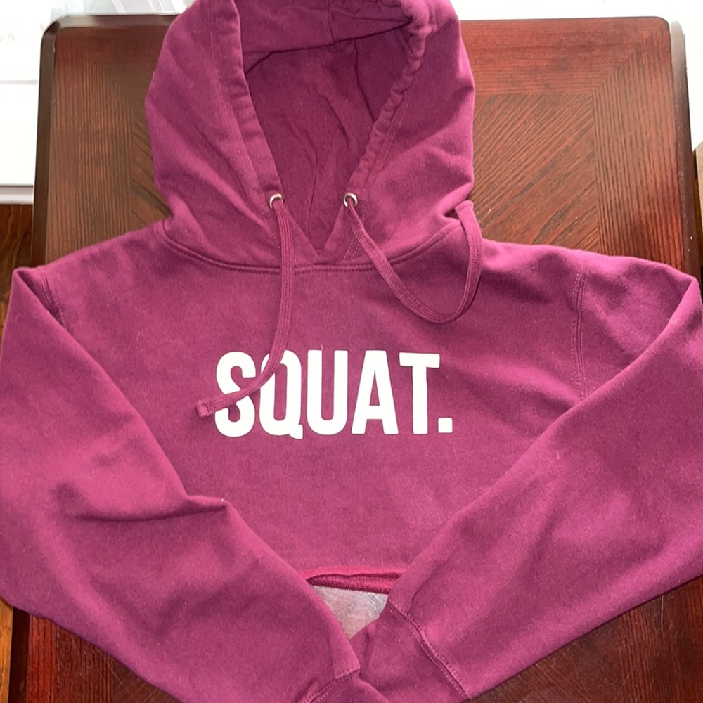 LastSet “Squat.” Crop Hoodie - Small